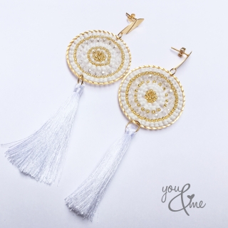 Maxiaretes tejidos blanco