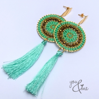 Maxiaretes tejidos agua marina