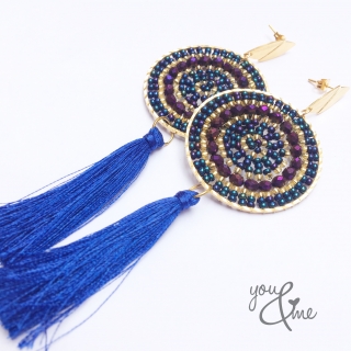 Maxiaretes tejidos azul