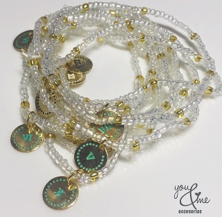 PULSERAS MANDAMIENTOS TRANSPARENTES